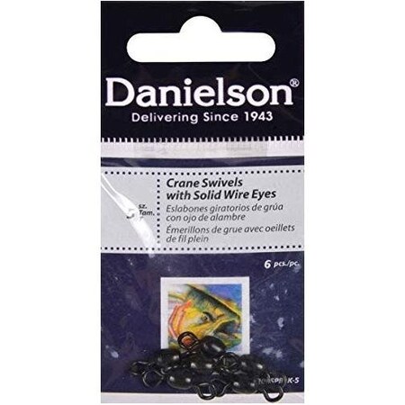Danielson Crane Swivel Single Bag Black Size 12 8PK 2200SPBLK-12